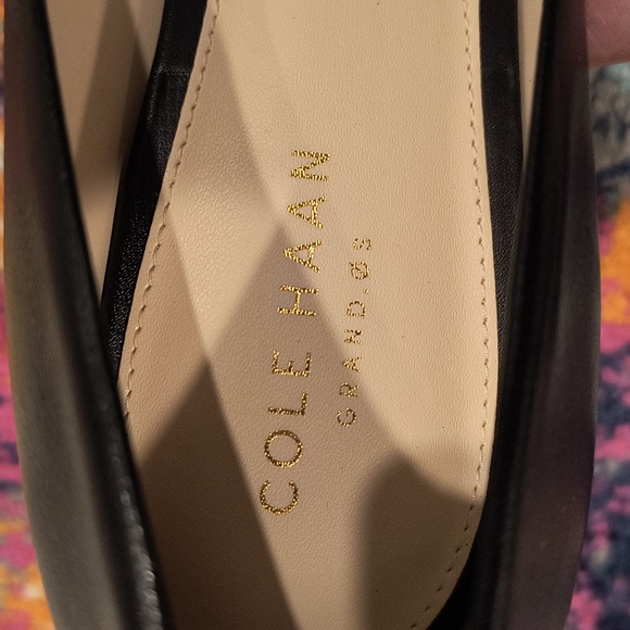 Cole Haan Emory Bow Pump Black Leather 3 inch - Picture 10 of 10